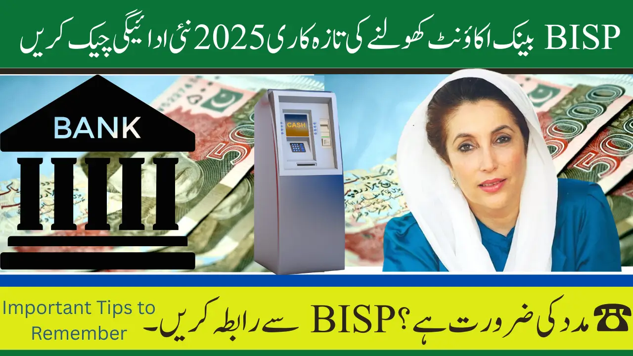 BISP Bank Account Opening Update 2025 Check New Payment & Get Procedure
