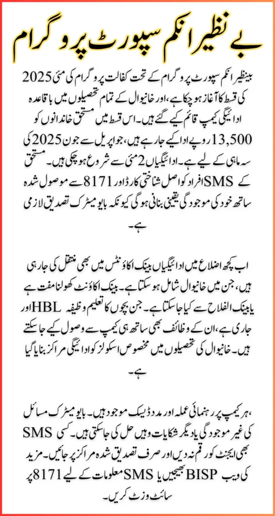 BISP May 2025 Payment Khanewal Campsites & Check Confirmed BISP Campsites by Tehsil Khanewal District