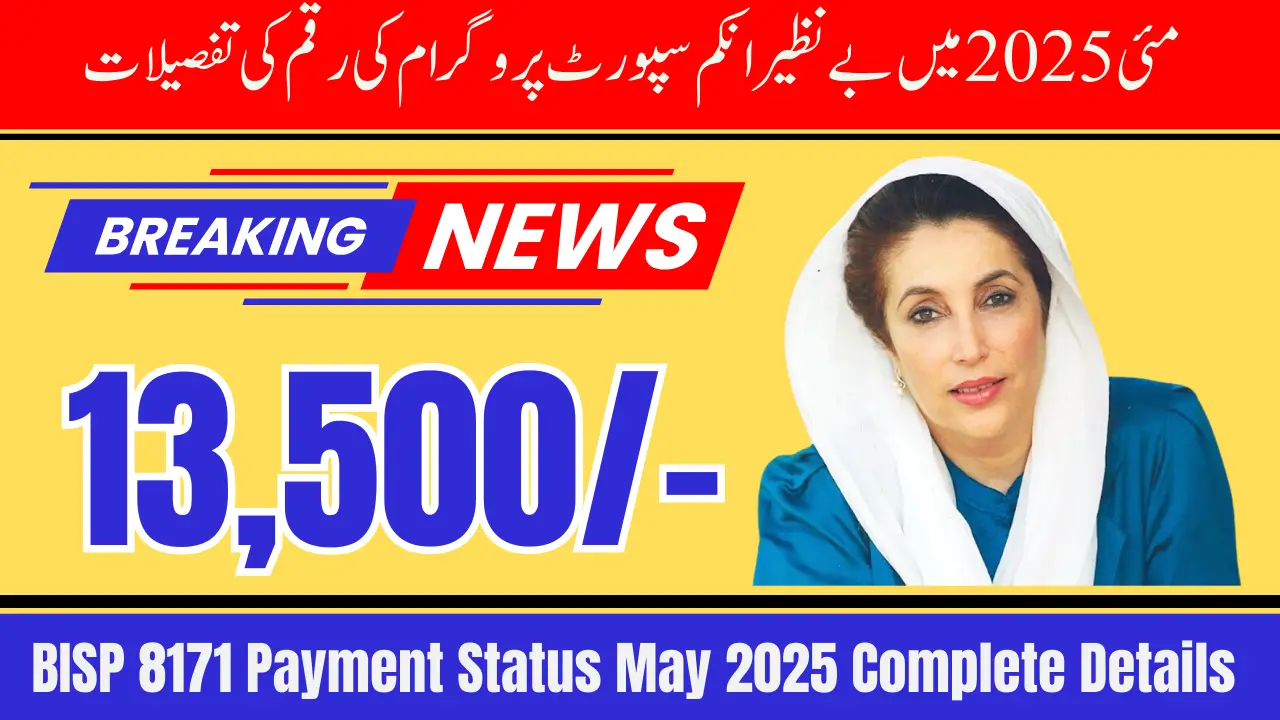 BISP 8171 Payment Status May 2025 Check Step by Step Complete Details