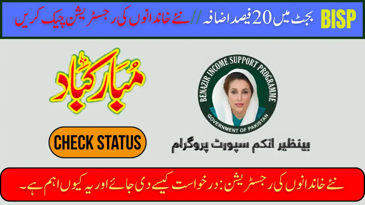 BISP Budget Increased by 20% for 2025-26 Check New Families Registration